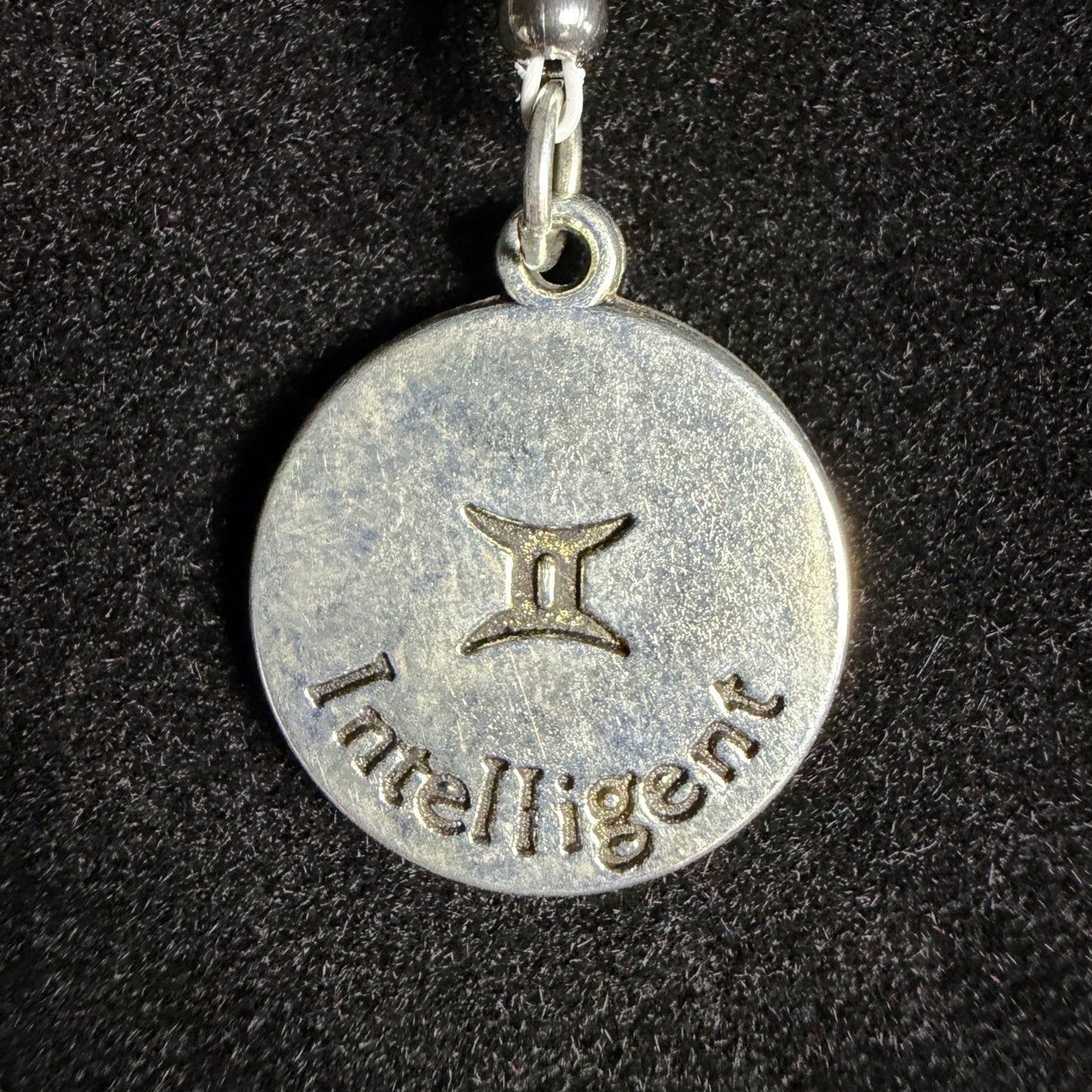 Gemini Zodiac Crystal Keychain – Shungite, Amazonite, Tiger Eye – Natural Astrology Gift