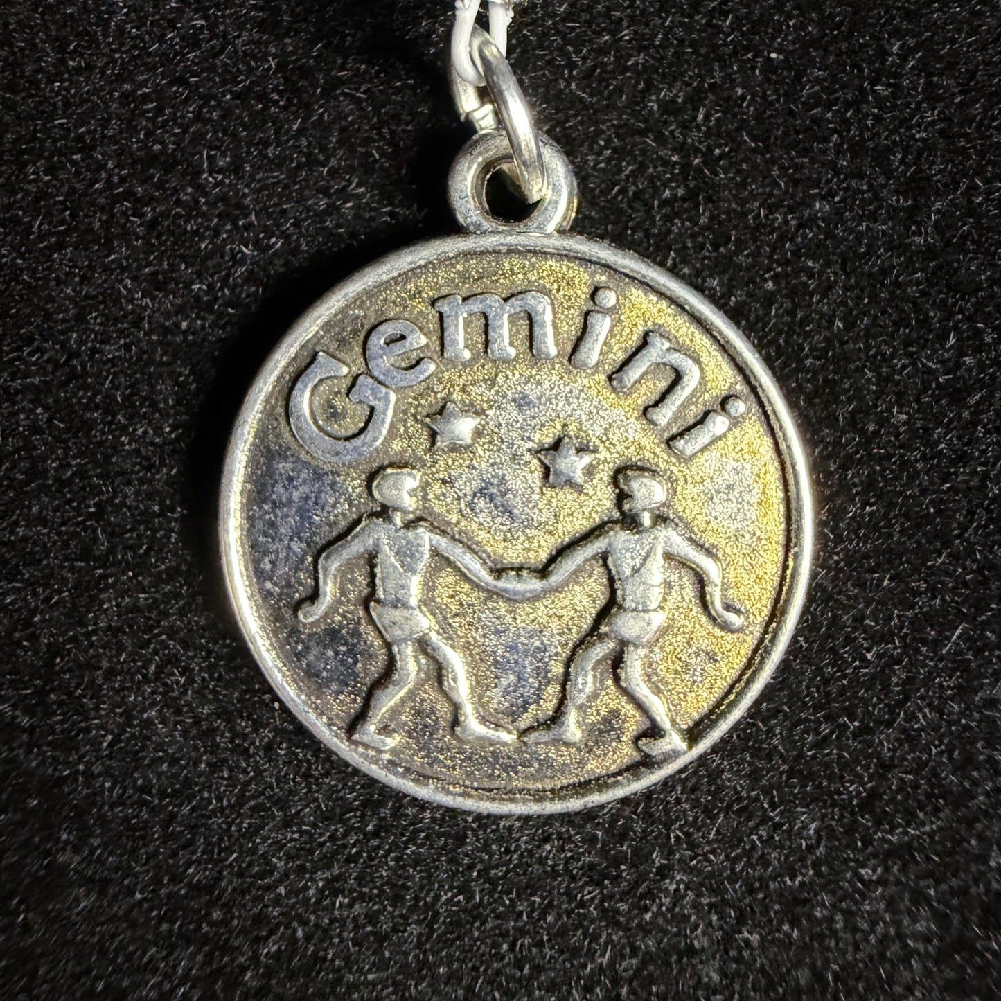 Gemini Zodiac Crystal Keychain – Shungite, Amazonite, Tiger Eye – Natural Astrology Gift